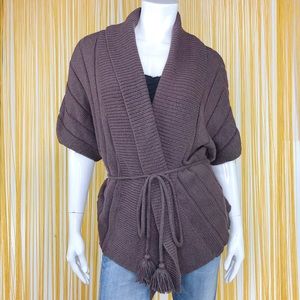 MOTH Angora Rabbit Hair brown open cardigan M